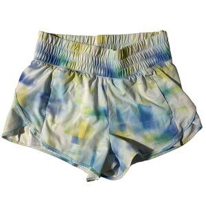 Avia Blue Green Tie Dye Running Shorts Small Lined Athletic